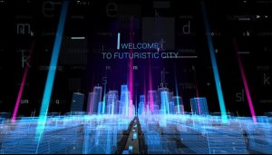 Videohive Hologram City Titles Titles template preview