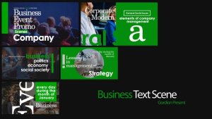 Videohive Business Titles Scenes Titles template preview