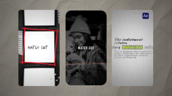 Videohive Text Match Cut 60576193 Titles template preview