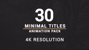 MInimal Titles Video Displays template preview