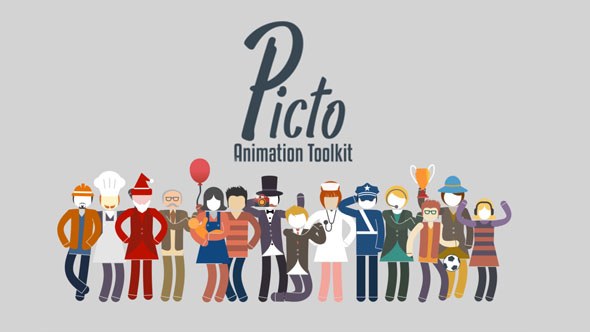 Picto Animation Toolkit Video Displays template preview