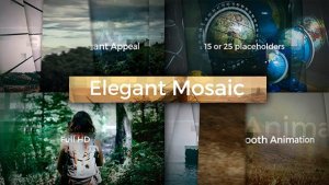 Elegant Mosaic Opener Video Displays template preview