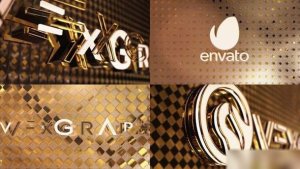 Videohive Black&White Gold Logo Opener Openers template preview