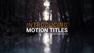 Motion Titles Video Displays template preview