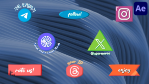 Videohive Hand Drawn Social Media Lower Thirds for After Effects Elements template preview