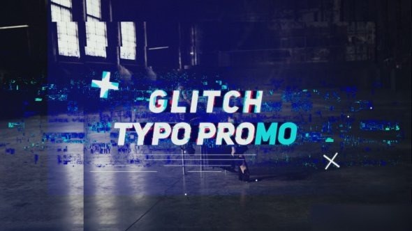 Videohive Glitch Typo Promo Openers template preview