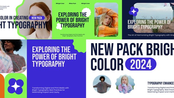Videohive Bright Typhography After Effects Video Displays template preview