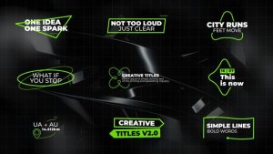 Videohive Creative Titles V2.0 | AE 59044670 Titles template preview