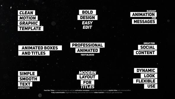 Videohive Fast Box Titles  AE Titles template preview