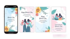 Videohive International Women Day Instagram Stories Elements template preview