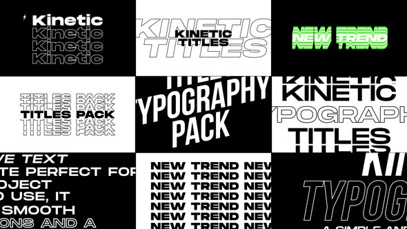 Videohive Kinetic Typography | After Effects 55654609 Titles template preview