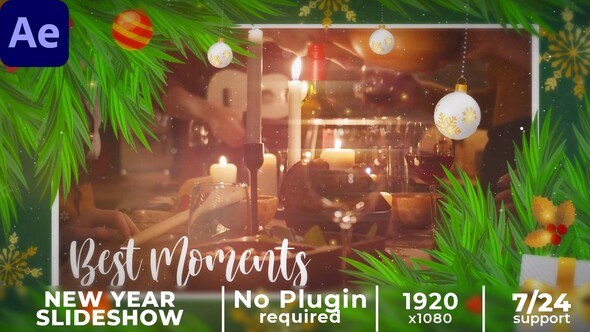 Videohive Merry Christmas Slideshow 55453400 Video Displays template preview