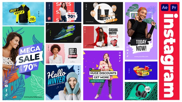 Videohive Sales | Instagram Stories & Posters Product Promo template preview