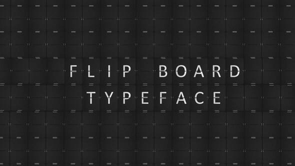 Videohive Flip Board Typeface Elements template preview