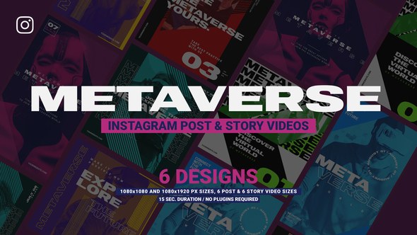 Videohive Metaverse Instagram Promotion 38226442 Product Promo template preview