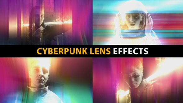 Videohive Cyberpunk Lens Effects | After Effects Elements template preview