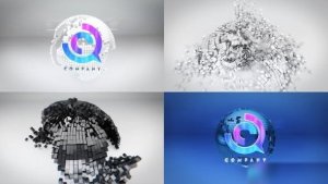 Videohive Cube Globe Logo Reveal Bundle Logo Stings template preview
