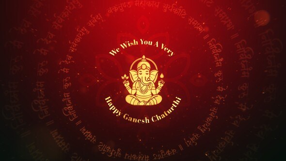 Videohive Ganesh Chaturthi Message Logo Stings template preview