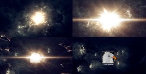 Dark Cinematic Opener Video Displays template preview