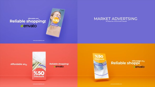 Videohive Mobile Market Promotion Product Promo template preview