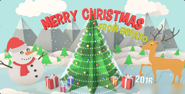 Videohive Christmas Pop Up Card Openers template preview