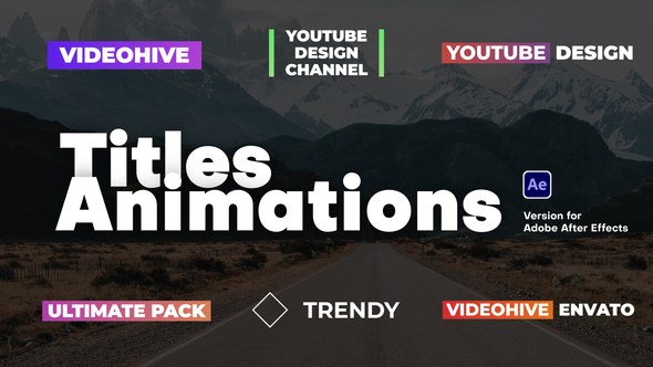 Videohive Titles Animations Titles template preview