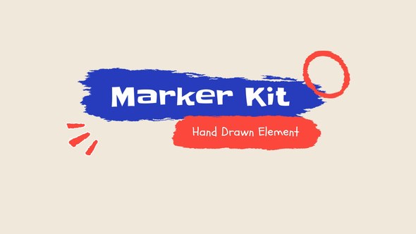 Videohive Scribble Text Elements template preview