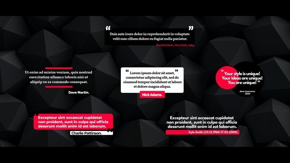 Videohive Minimal Quotes For After Effects Titles template preview