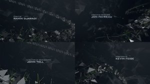 Abstract Polygons Credits Video Displays template preview