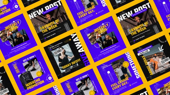 Videohive Evered Hypebeast Posts Product Promo template preview