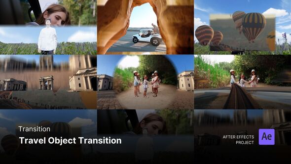 Videohive Transition - Travel Object Transition After Effects Project Files Product Promo template preview