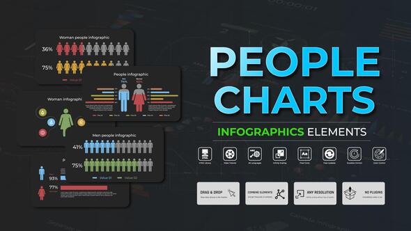 Videohive Infographic - People Charts Infographics template preview