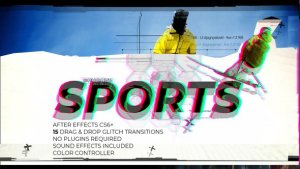 Videohive Glitch Sports Openers template preview