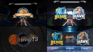 Videohive Basketball VS 3 Logo Stings template preview