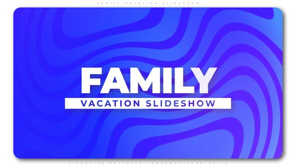 Videohive Family Vacation Slideshow Video Displays template preview