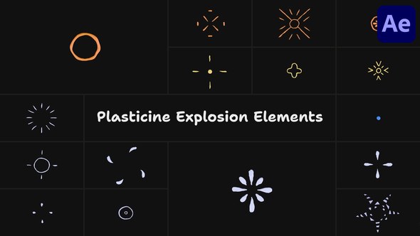 Videohive Plasticine Explosion Elements | After Effects Elements template preview