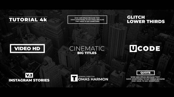 Videohive Stylish Titles | After Effects 37460274 Titles template preview
