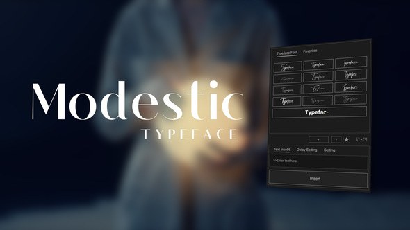 Videohive Animated Typeface - Modestic Titles template preview