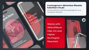 Videohive Instagram Reel Red Product Promo template preview