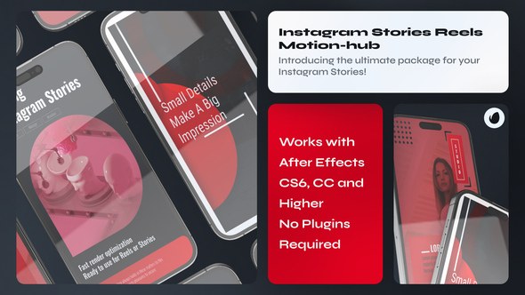 Videohive Instagram Reel Red Product Promo template preview