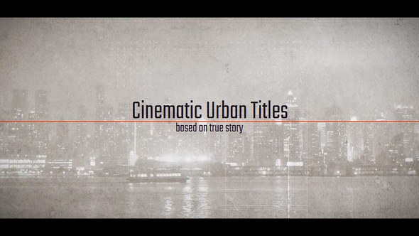 Videohive Cinematic Urban Titles | Movie Opener Titles template preview