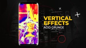 Videohive Vertical Acid Grunge Effects | After Effects Elements template preview