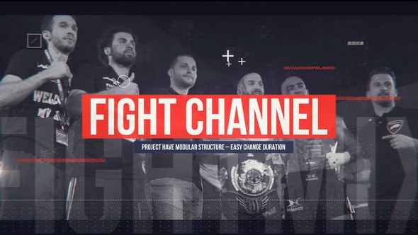 Videohive Fight Channel Broadcast-packages template preview