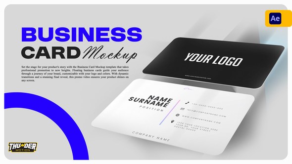 Videohive Business Card Mockup Product Promo template preview