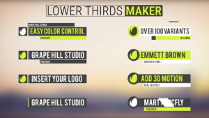 Lower Thirds Maker Video Displays template preview