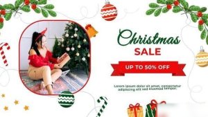 Videohive Christmas Sale After Effects Slideshow Video Displays template preview