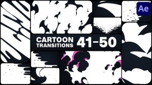 Videohive Cartoon Transitions for After Effects 51158658 Elements template preview