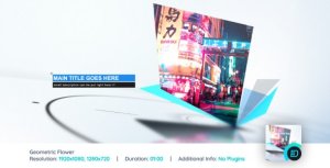 Videohive Geometric Flower Video Displays template preview