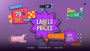 Videohive Animated Labels & Prices 60733821 Elements template preview