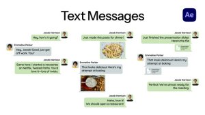 Videohive Text Message Chat Elements template preview